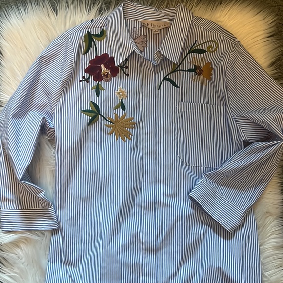 Philosophy Dress Shirt Dress with Embroidery - Picture 2 of 5